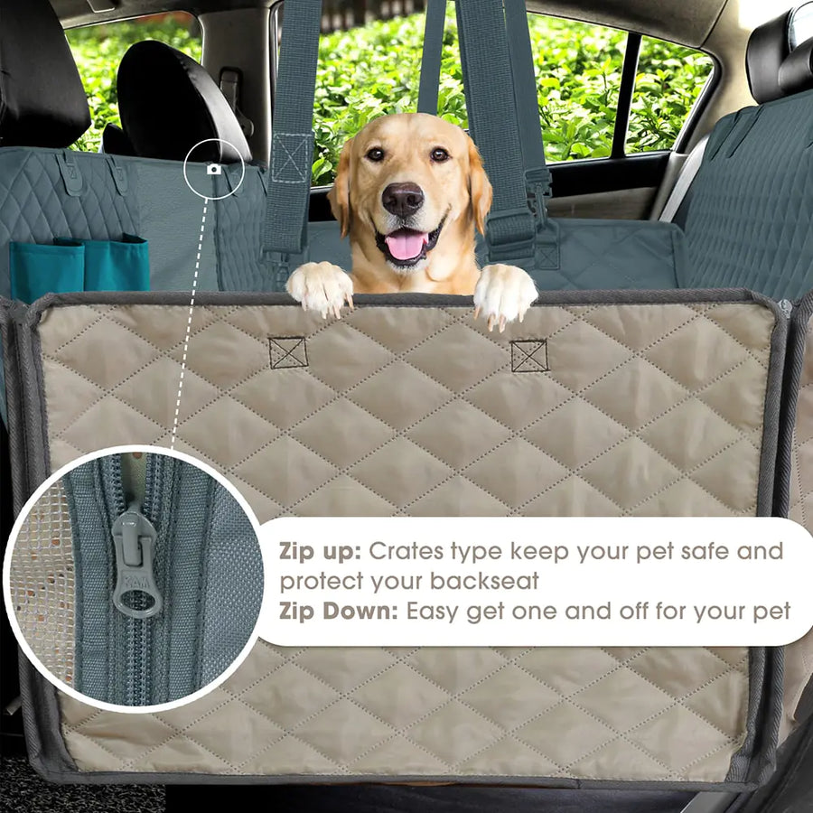 Protective Car Seat Cover with Mesh Window