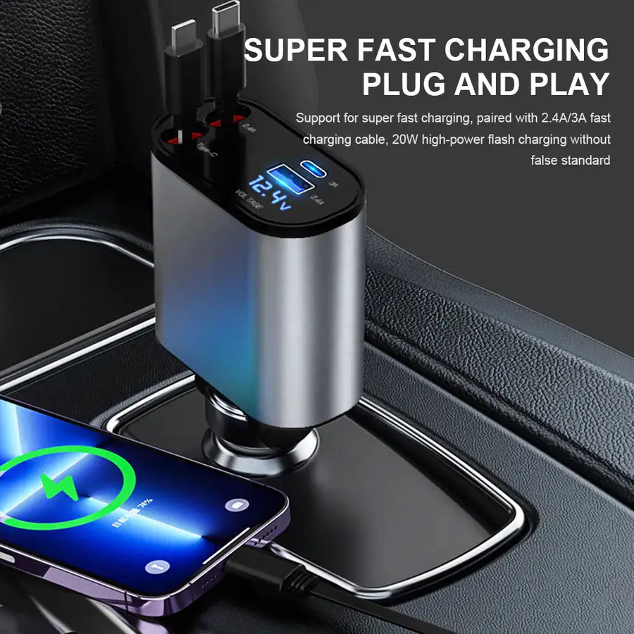 Retractable/Extendable Car Charger