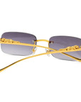 Rimless Square Sunglasses