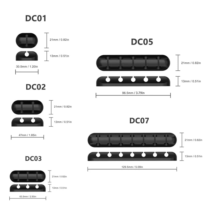 Silicone Cable Desk Organiser