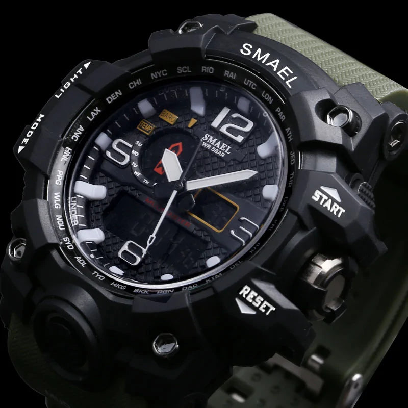 Men Sports Watches Dual Display