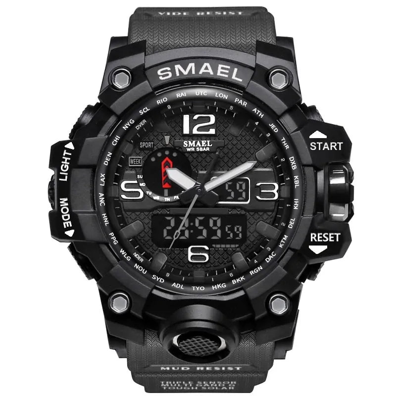 Men Sports Watches Dual Display