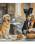 Golden Retriever Pumpkins Memory Foam Kitchen Mat