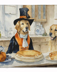 Golden Retriever Pumpkins Memory Foam Kitchen Mat