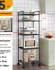 Kitchen Shelf Trolley - Storage Rack