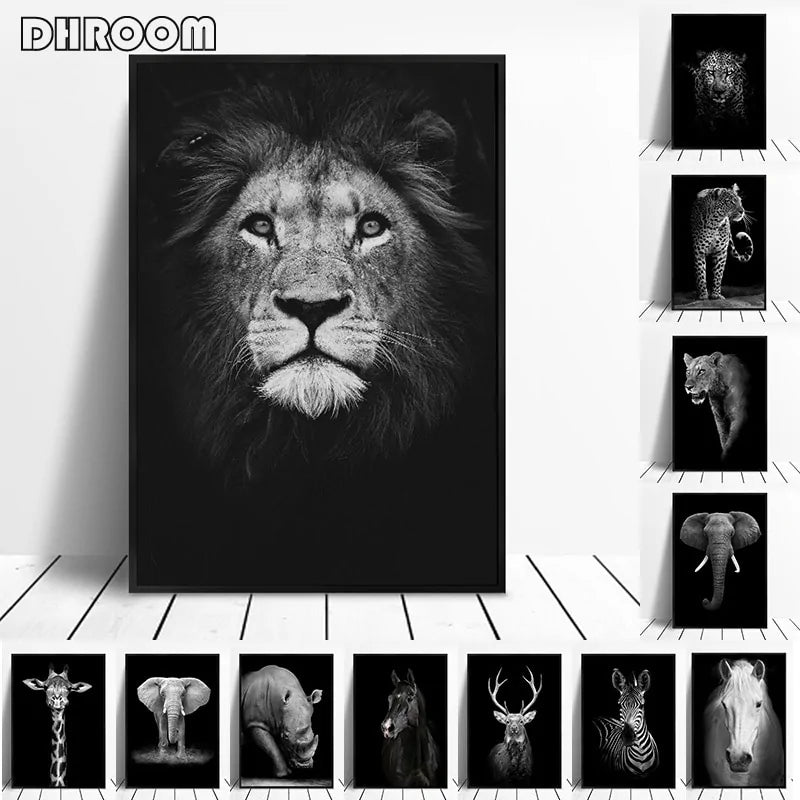 Animal Canvas Painting Wall Art