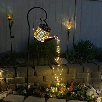 Solar LED Watering Can Lamp