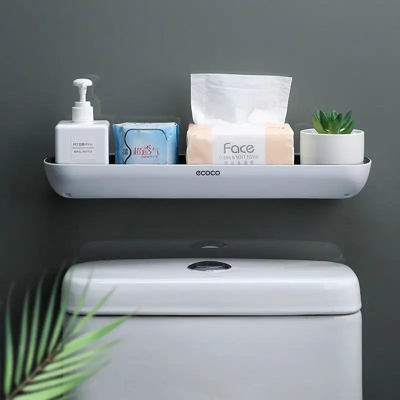 Easy Mount Bathroom Storage Shelf