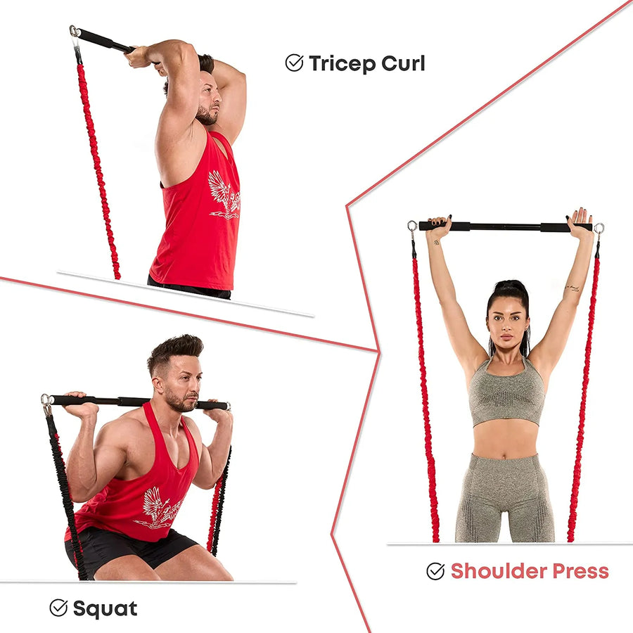 Resistance Bands with Bar