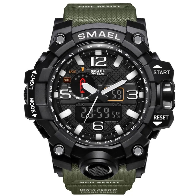 Men Sports Watches Dual Display