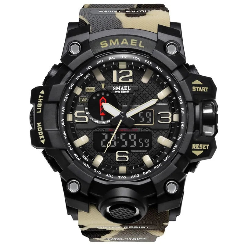 Men Sports Watches Dual Display