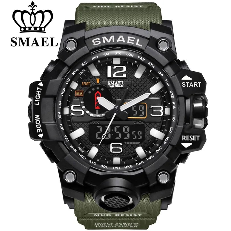 Men Sports Watches Dual Display