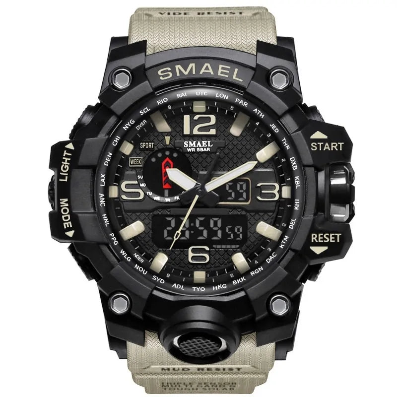 Men Sports Watches Dual Display