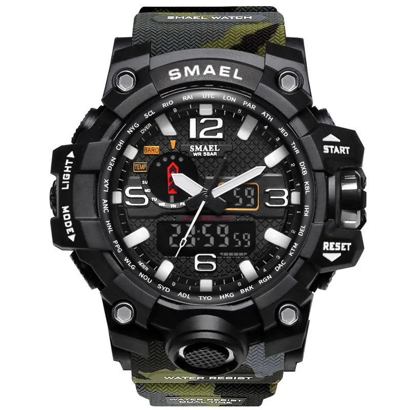 Men Sports Watches Dual Display