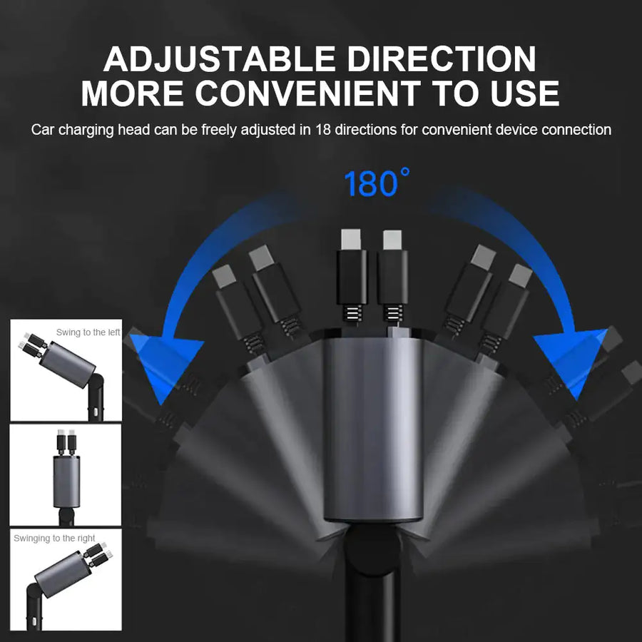 Retractable/Extendable Car Charger