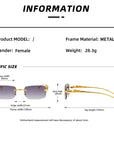 Rimless Square Sunglasses