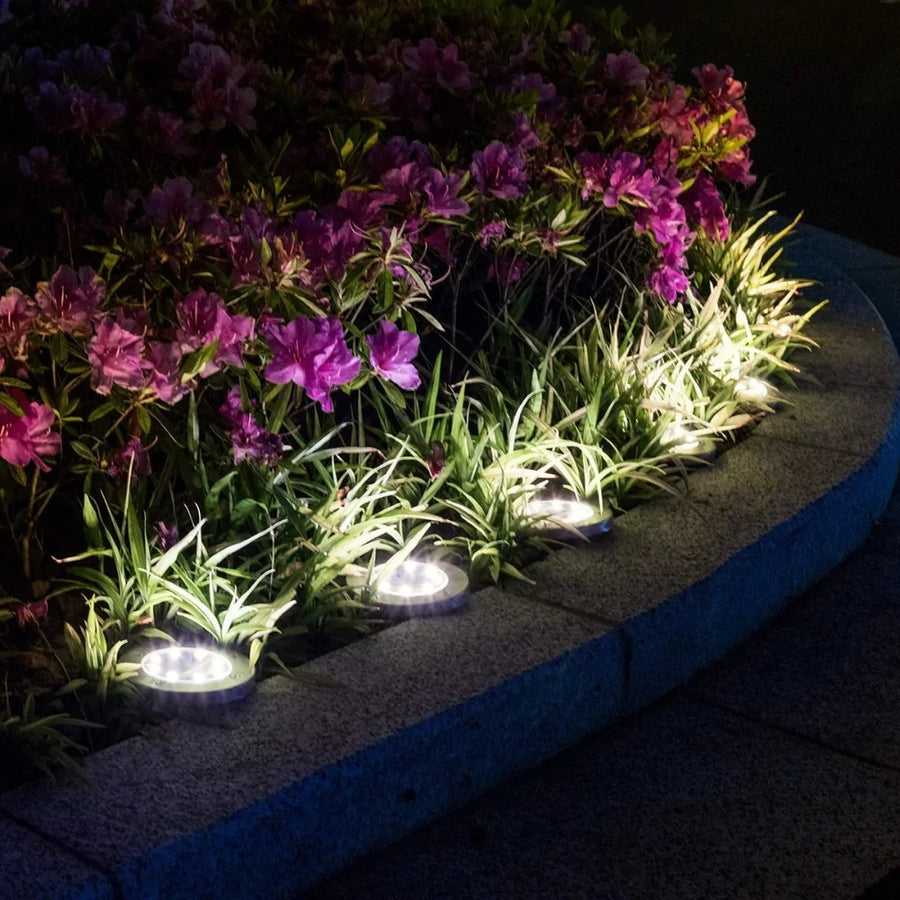 Solar Powered Garden Disk Light