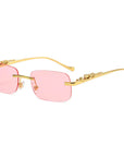 Rimless Square Sunglasses