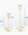 Gold Metal Candle Stick Holder