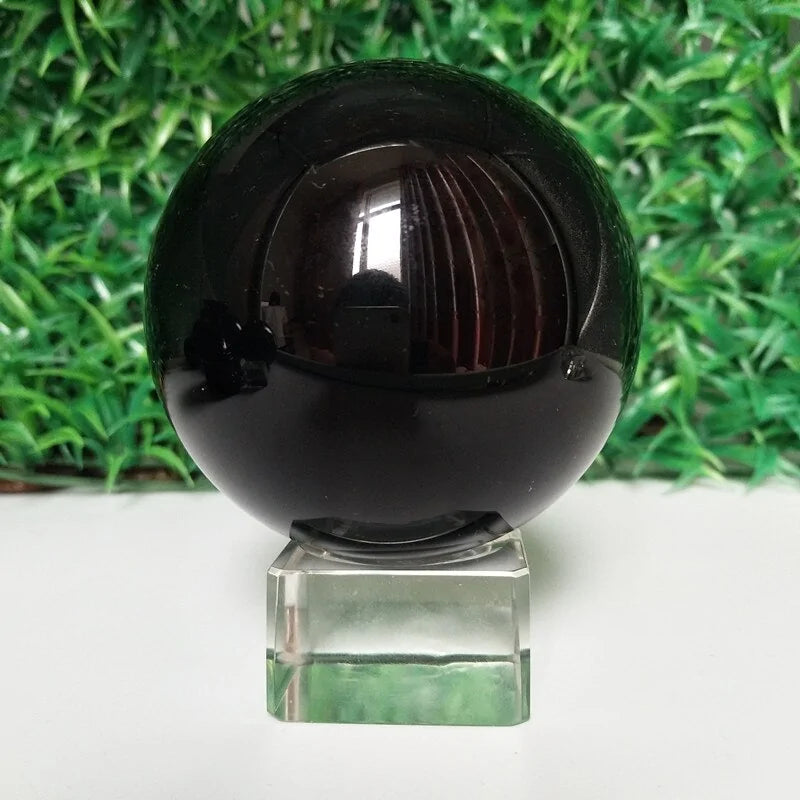 Obsidian Stone Crystal Ball