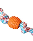 Rope and Rubber Ball Dog Toy