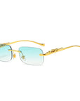 Rimless Square Sunglasses