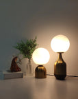 Glass Ball Brass Table Lamps