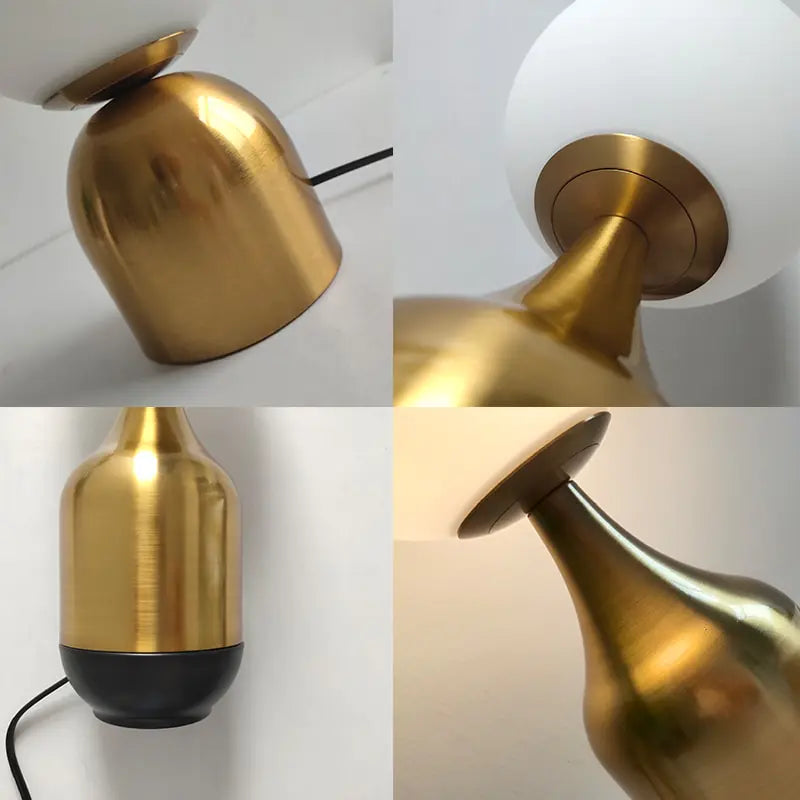 Glass Ball Brass Table Lamps