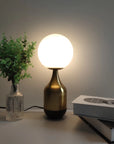 Glass Ball Brass Table Lamps